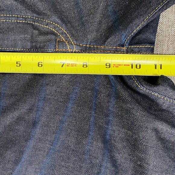 Levi's Made Crafted Tack Slim Denim Jeans Men's 29 Low Rise Blue-ish Black USA - Picture 9 of 16